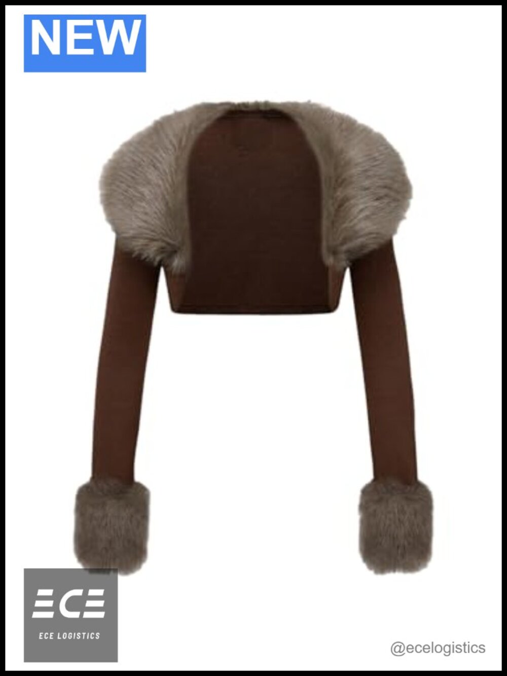 Fuzzy Shrug Cardigan Sweater Long Sleeve Open Front Knit Cropped